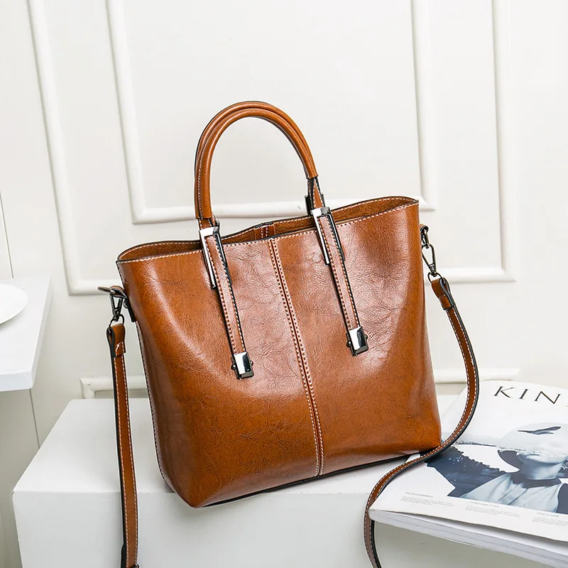 2019 New Style Korean Genuine Leather Toth WOMEN'S Bag Versitile Fashion Retro Soft Leather Large Capacity Shoulder Cross-body H
2019 New Style Korean Genuine Leather Toth WOMEN'S Bag Versitile Fashion Retro Soft Leather Large Capacity Shoulder Cross-body H