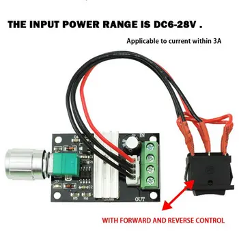 Switch PWM Speed Controller DC Motor Speed Control Adjustable Speed Regulator Control Governor Switch DC Motor Speed Controller
Switch PWM Speed Controller DC Motor Speed Control Adjustable Speed Regulator Control Governor Switch DC Motor Speed Controller