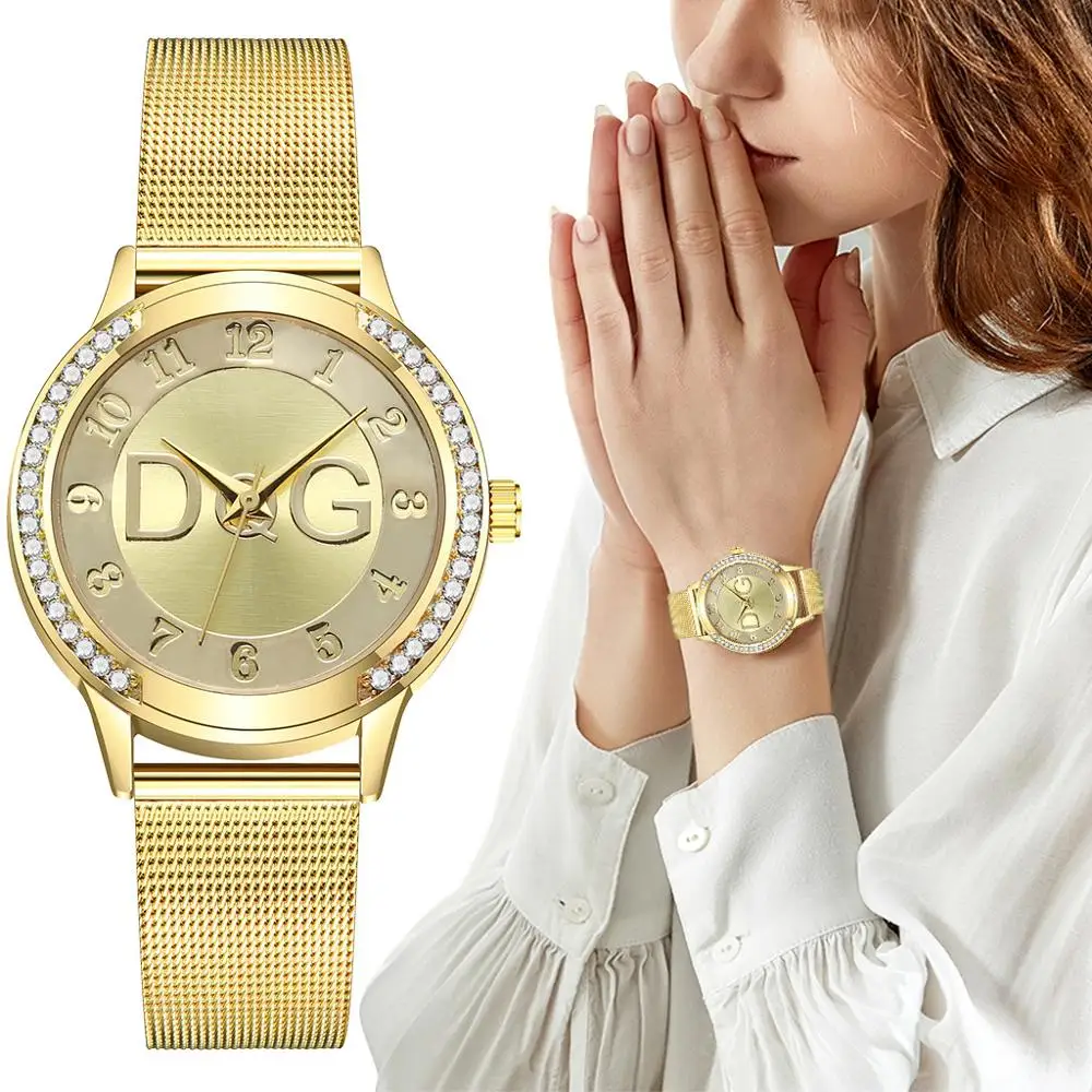 Women Luxury Rhinestone Stainless Steel Mesh Quartz Watch Ladies Fashion Dress Watch Female Gold Casual Wristwatch Relogio Clock
Women Luxury Rhinestone Stainless Steel Mesh Quartz Watch Ladies Fashion Dress Watch Female Gold Casual Wristwatch Relogio Clock