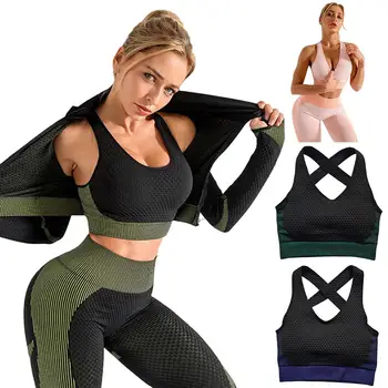 Women's Sports Bra Criss Cross Back High Impact High Stretch Breathable Top for Workout Gym sport Running Wire Free Bra 
Women's Sports Bra Criss Cross Back High Impact High Stretch Breathable Top for Workout Gym sport Running Wire Free Bra
