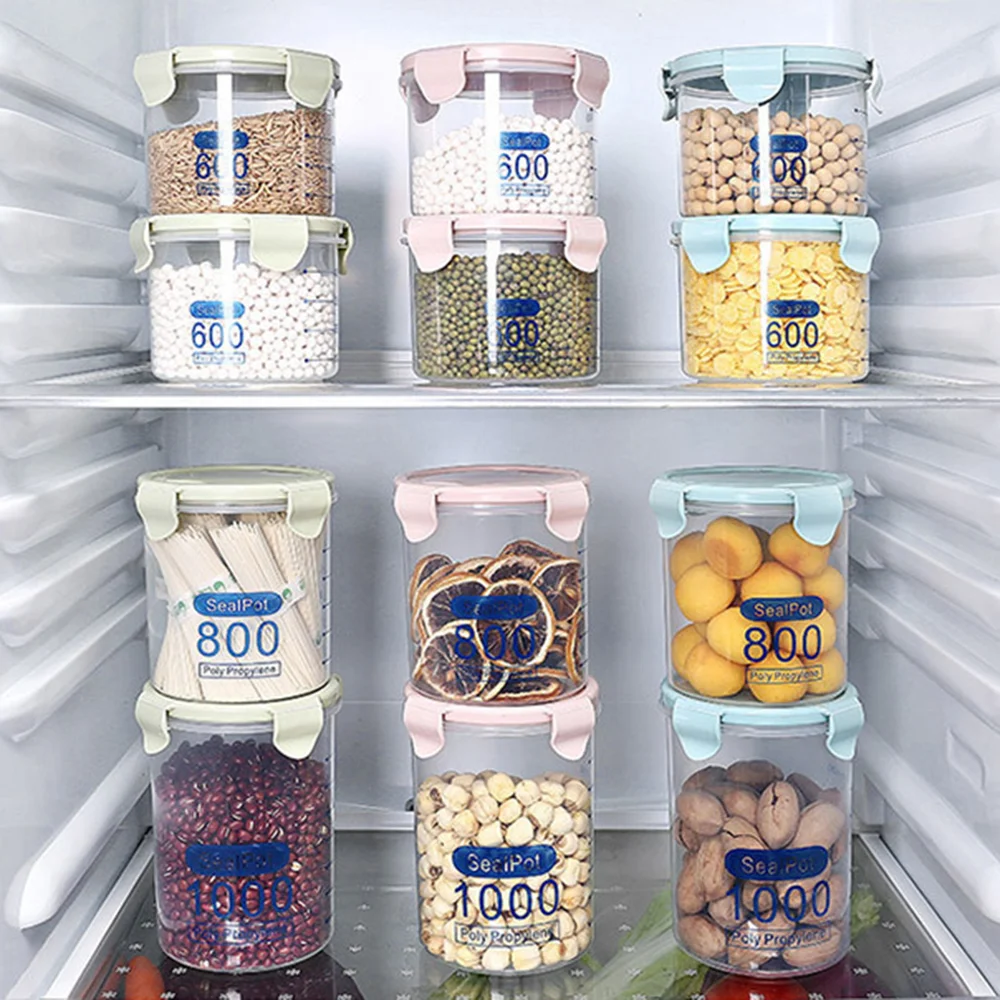 HOOQICT 3PCS Kitchen Plastic Food Storage Containers Organizer with Lids for Cereals for Spices Sealing Can for Bulk
HOOQICT 3PCS Kitchen Plastic Food Storage Containers Organizer with Lids for Cereals for Spices Sealing Can for Bulk