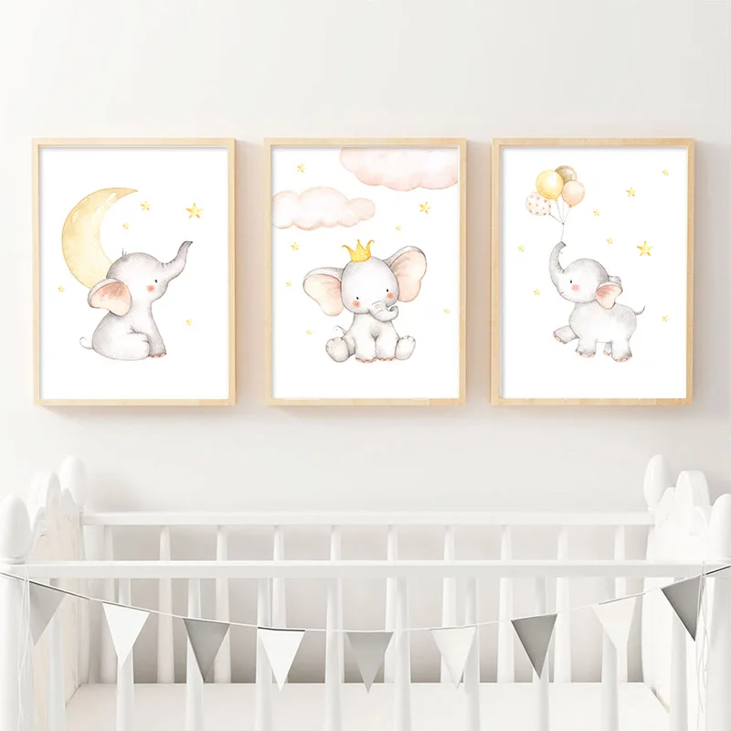 HD Print Nordic Posters Cartoon Elephant Moon Star Baby Animal Nursery Poster Child Canvas Simple Wall Art For Kid Room Painting
HD Print Nordic Posters Cartoon Elephant Moon Star Baby Animal Nursery Poster Child Canvas Simple Wall Art For Kid Room Painting
