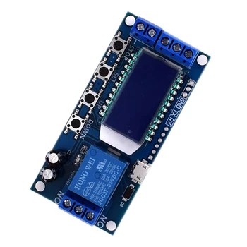 Micro Usb Digital Lcd Display Time Delay Relay Module Dc 6-30V Control Multifunction Timer Switch Trigger Cycle Module Board
Micro Usb Digital Lcd Display Time Delay Relay Module Dc 6-30V Control Multifunction Timer Switch Trigger Cycle Module Board