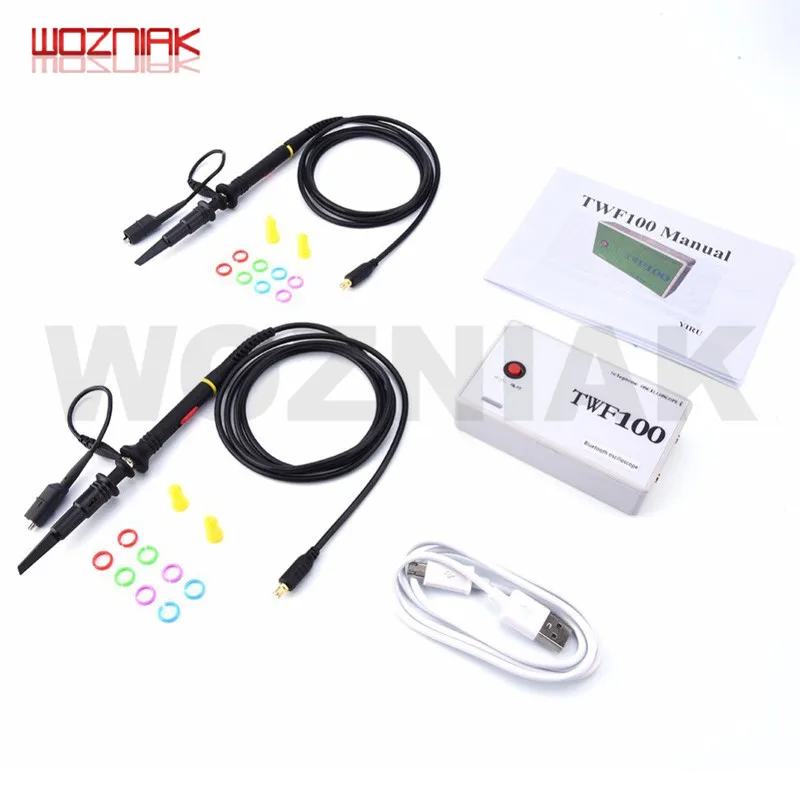Цифровой осциллограф woaniak TWF100 2 канала USB мини-осциллограф для ПК Bluetooth Поддержка