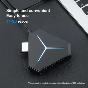 Multi Purpose USB Hub 6-Port USB2.0/3.0 Splitter SD/TF Card Reader AUX Jack Hub for PC and More
Multi Purpose USB Hub 6-Port USB2.0/3.0 Splitter SD/TF Card Reader AUX Jack Hub for PC and More