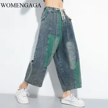 Europe Europe Patchwork Elastic Waist Loose Plus Size Jean Personality Lace Up Damp 2020 Spring Summer Women Jean AV5I
Europe Europe Patchwork Elastic Waist Loose Plus Size Jean Personality Lace Up Damp 2020 Spring Summer Women Jean AV5I