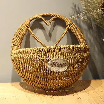 Heart Hand Woven Straw Braided Plant Flower Hanging Basket Flower Pot Planter Rattan Vase Storage Organizer Garden Decor
Heart Hand Woven Straw Braided Plant Flower Hanging Basket Flower Pot Planter Rattan Vase Storage Organizer Garden Decor