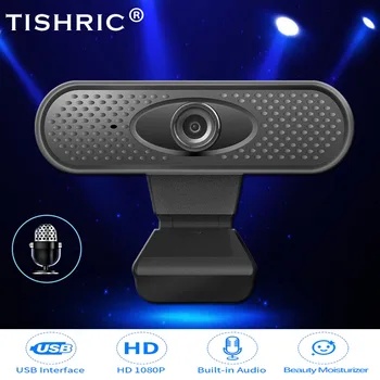 TISHRIC Webcam Full HD 1080P Web Camera With Microphone Video Recording USB 2.0 N Autofocus Webcam For Game PC Desktop Laptop 
TISHRIC Webcam Full HD 1080P Web Camera With Microphone Video Recording USB 2.0 N Autofocus Webcam For Game PC Desktop Laptop