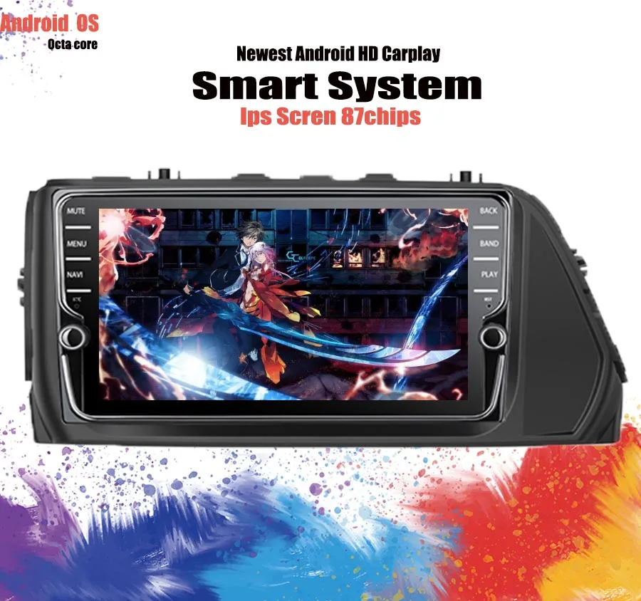 Автомобильный dvd-плеер 8 дюймов IPS для hyundai solaris verna 2018 2019 2020 pc tablet с GPS 4G Lte carplay |