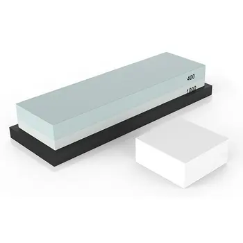 Premium Whetstone Sharpening Stone 2 Side Grit 400/1000 | Knife Sharpener Waterstone with NonSlip Rubber Base & Flattening Stone
Premium Whetstone Sharpening Stone 2 Side Grit 400/1000 | Knife Sharpener Waterstone with NonSlip Rubber Base & Flattening Stone