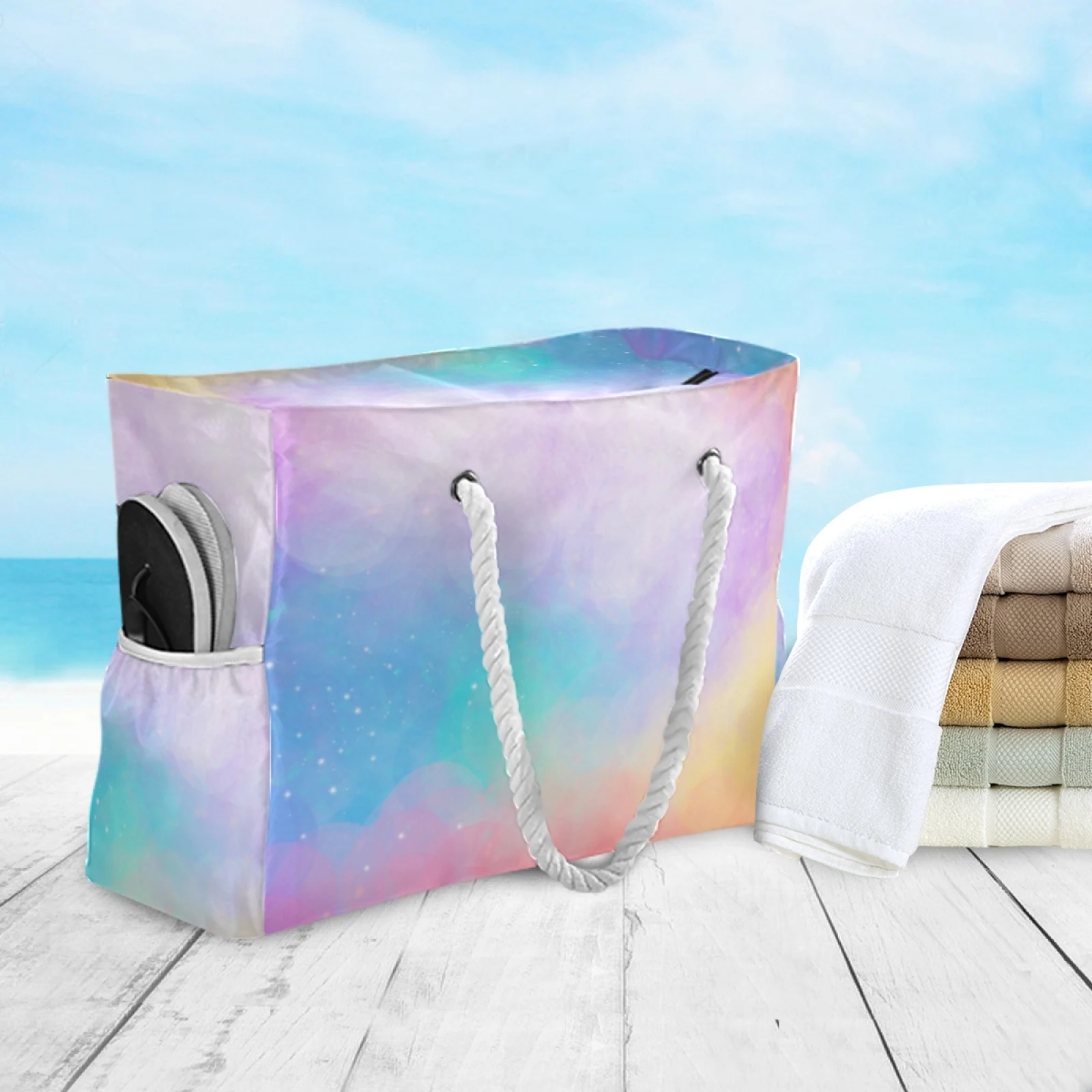 Holographic Tie-Dye Women Tote Bag Holographic Tie-Dye Women Tote Bag