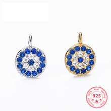 925 Sterling Silver Color Micro-inlaid Zircon Round Personality Devil Pendant DIY Jewelry Making For Bracelet Necklace Connector
925 Sterling Silver Color Micro-inlaid Zircon Round Personality Devil Pendant DIY Jewelry Making For Bracelet Necklace Connector