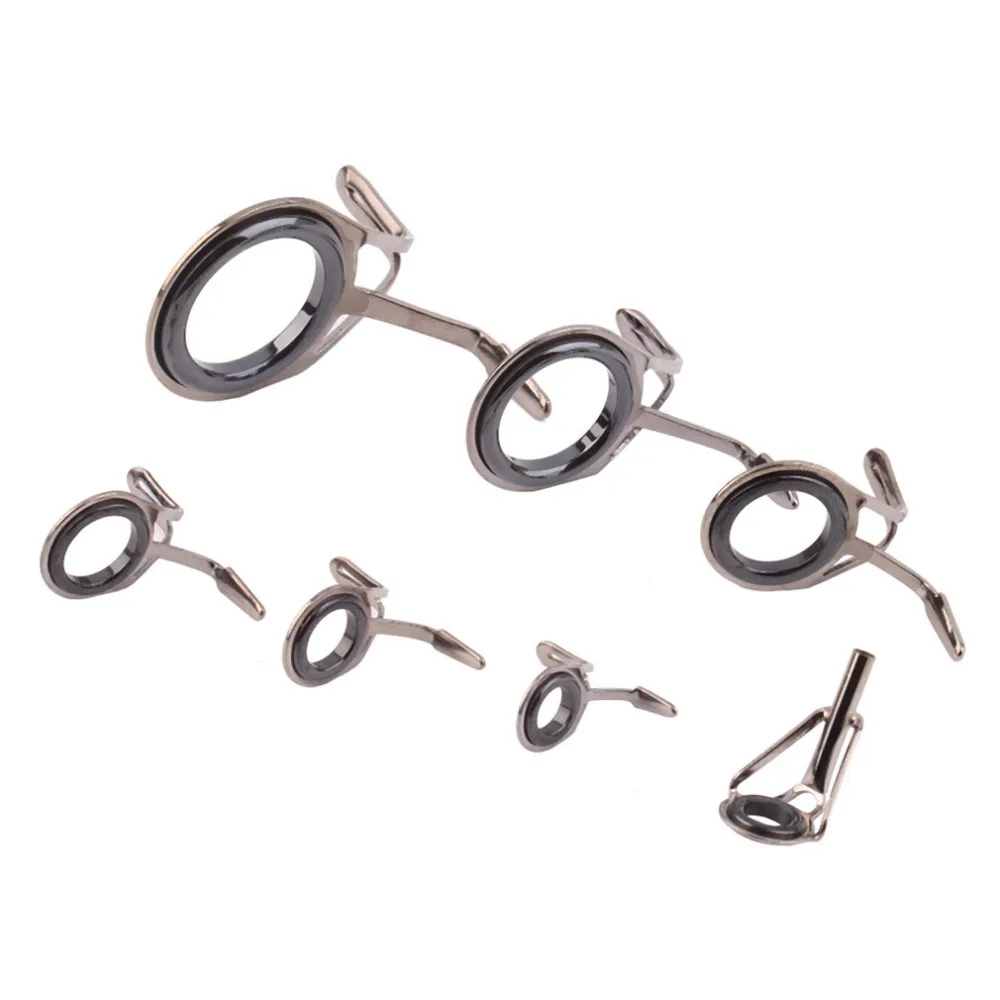 7 pcs different size Vintage Oval Fishing Tips Rod Guides Ring Stainless Pole Repair Kit Hot Selling
7 pcs different size Vintage Oval Fishing Tips Rod Guides Ring Stainless Pole Repair Kit Hot Selling