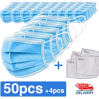 10/50/100Pcs Non-woven Mouth Face Mask Breathable Disposable Mask 3 Layers Earloops Masks Breathing Safety Face Mouth Masks
10/50/100Pcs Non-woven Mouth Face Mask Breathable Disposable Mask 3 Layers Earloops Masks Breathing Safety Face Mouth Masks