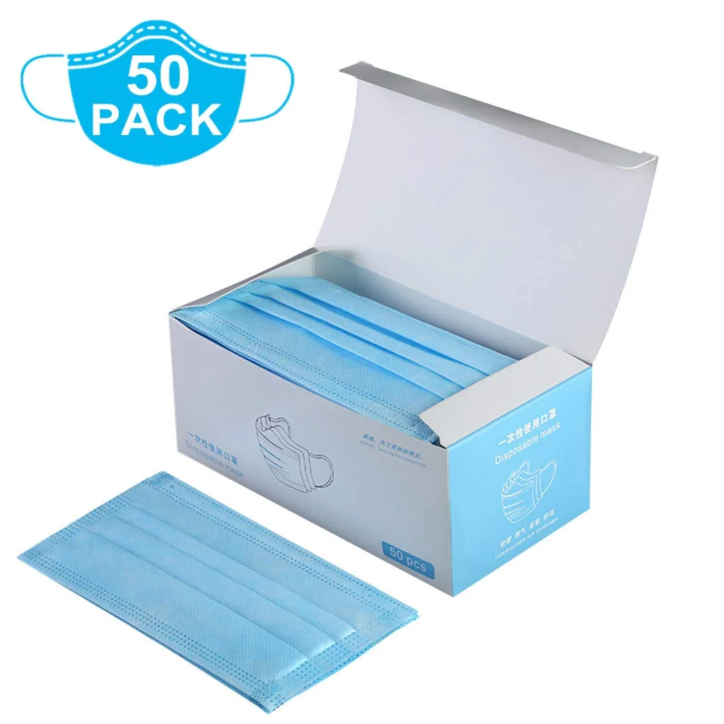 50pcs Dustproof Face Mask Unisex Facial Protective Cover Masks Disposable Protective Respirator High Quality 3 Layers
50pcs Dustproof Face Mask Unisex Facial Protective Cover Masks Disposable Protective Respirator High Quality 3 Layers