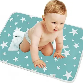 Newborn Baby Changing Mat Star Duck Print Water Absorbent Infant Baby Crib Changing Mat Cotton Waterproof Reusable Diaper 
Newborn Baby Changing Mat Star Duck Print Water Absorbent Infant Baby Crib Changing Mat Cotton Waterproof Reusable Diaper
