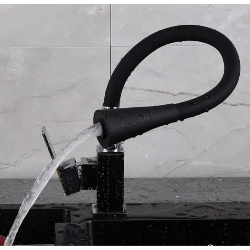 Square Hot And Cold Kitchen Faucet Universal Tube Copper Kitchen Faucet Basin Faucet Black Taps Wash Hand Face Single Mixer
Square Hot And Cold Kitchen Faucet Universal Tube Copper Kitchen Faucet Basin Faucet Black Taps Wash Hand Face Single Mixer
