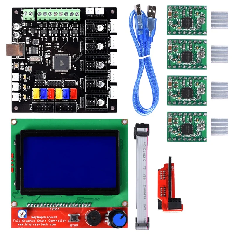 Bigtreetech 3D Printer Accessories Kfb-2.0 Motherboard Compatible with Ramps 1.4 12864 Lcd Display Kit
Bigtreetech 3D Printer Accessories Kfb-2.0 Motherboard Compatible with Ramps 1.4 12864 Lcd Display Kit