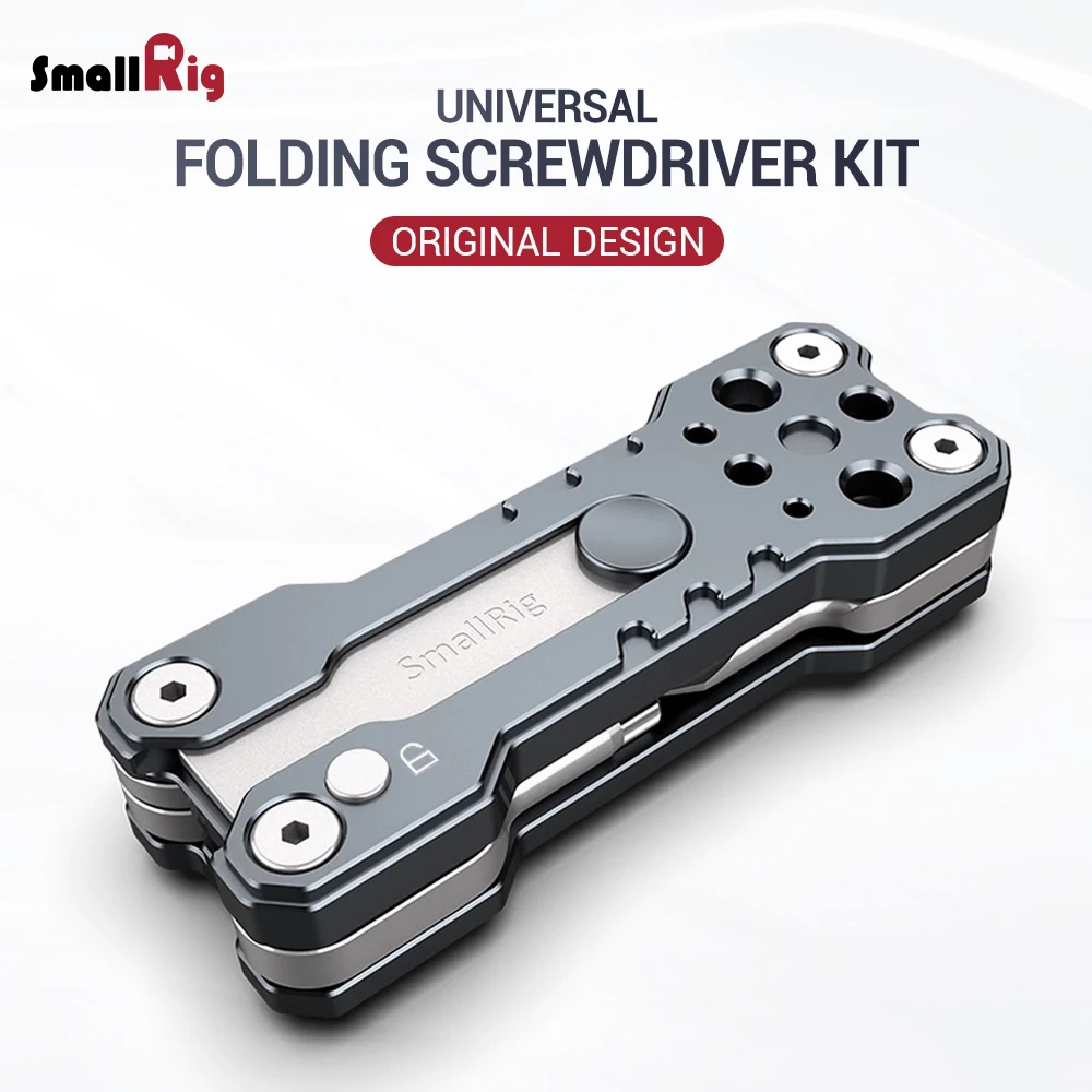 SmallRig Folding Screwdriver Kit Wrench Set Portable Hand Tool Set 4 Allen Wrenches 2.5, 3, 4, 3/16, 1 flat screwdriver 2373
SmallRig Folding Screwdriver Kit Wrench Set Portable Hand Tool Set 4 Allen Wrenches 2.5, 3, 4, 3/16, 1 flat screwdriver 2373