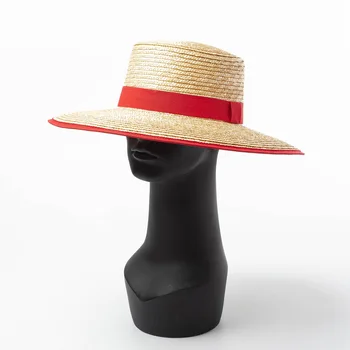 Spring and summer new wrapping ribbon decoration flat-top Wheat straw hat travel sunscreen fashion beach flat-top straw hat
Spring and summer new wrapping ribbon decoration flat-top Wheat straw hat travel sunscreen fashion beach flat-top straw hat
