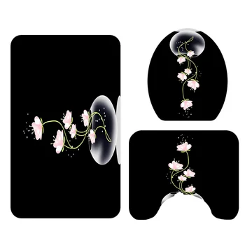 3 in 1 Romantic Lotus Printing Pattern Bathroom Mat Set Anti-slip Washroom Carpet Contour Mat Toilet Seat Lid Cover for Home Hot
3 in 1 Romantic Lotus Printing Pattern Bathroom Mat Set Anti-slip Washroom Carpet Contour Mat Toilet Seat Lid Cover for Home Hot