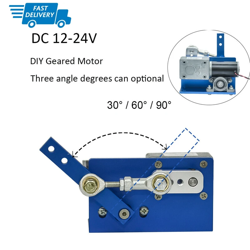 Fast Ship 24V 12V DC Motor 30 60 90 Degrees Automatic Wobble Handmade Assembly Reciprocating Electric DIY Motor Constructor
Fast Ship 24V 12V DC Motor 30 60 90 Degrees Automatic Wobble Handmade Assembly Reciprocating Electric DIY Motor Constructor