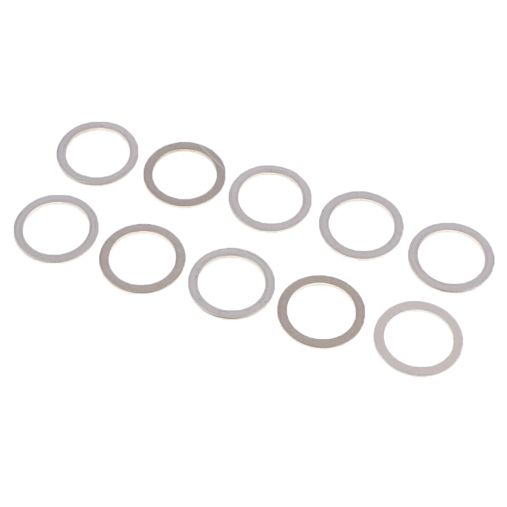 10Pcs/Set M18 Aluminum Engine Oil Drain Plug Crush Gasket Washers Seals for Toyota Lexus 10Pcs/Set M18 Aluminum Engine Oil Drain Plug Crush Gasket Washers Seals for Toyota Lexus