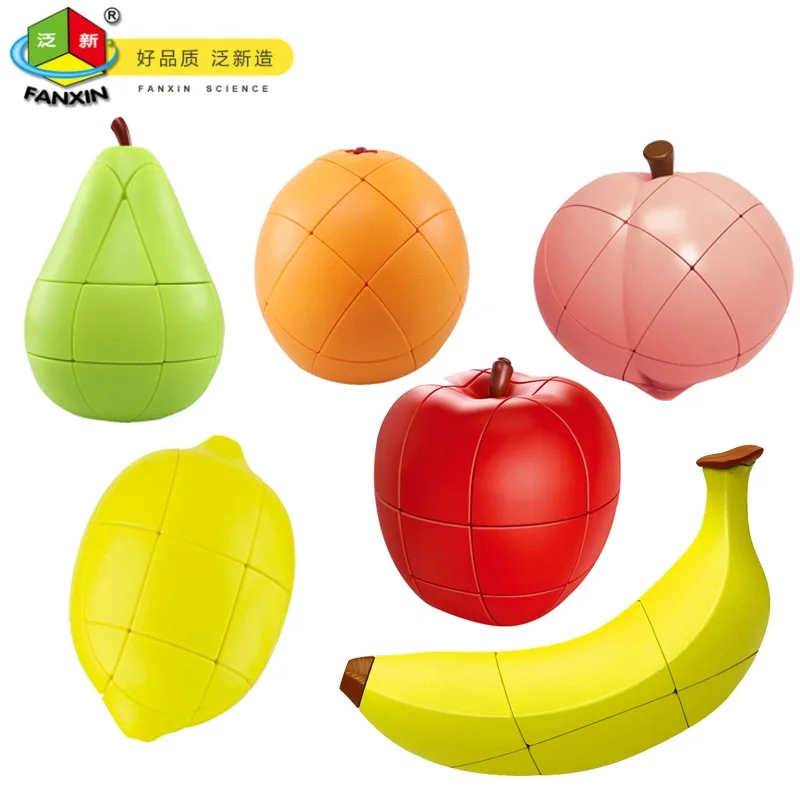 

IQ Cubes FanXin Fruits Shape 3x3 Cube High Speed Cube Puzzle Magic Professional Learning Educational Cubos Kid Toys Apple Lemon