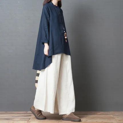 2019 Spring New Style Korean-style Loose And Plus-sized WOMEN'S Dress-Style Cotton Linen Comfortable Solid Color Shirt
2019 Spring New Style Korean-style Loose And Plus-sized WOMEN'S Dress-Style Cotton Linen Comfortable Solid Color Shirt
