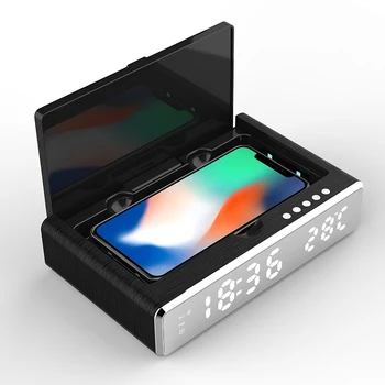 Wireless Charger Alarm Clock Disinfection Sterilization LED UV Phone Mirror Charging Date Digital Thermometer HD Home Decor
Wireless Charger Alarm Clock Disinfection Sterilization LED UV Phone Mirror Charging Date Digital Thermometer HD Home Decor
