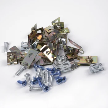 100Pcs Auto Fasteners Car Body Door Panel Trim Fixed Screw U Type Gasket Clips For Door Trims Roof Linings Metal Car Clip
100Pcs Auto Fasteners Car Body Door Panel Trim Fixed Screw U Type Gasket Clips For Door Trims Roof Linings Metal Car Clip