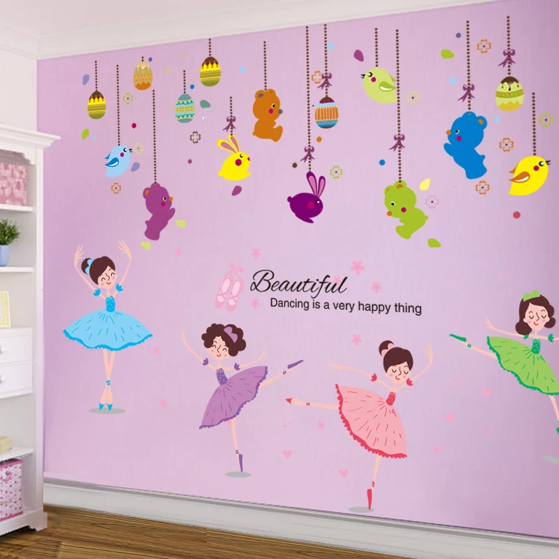Ballet Girl Dancers Wall Stickers PVC DIY Animal Pendants Wall Decals for Kids Rooms Baby Bedroom Decoration
Ballet Girl Dancers Wall Stickers PVC DIY Animal Pendants Wall Decals for Kids Rooms Baby Bedroom Decoration