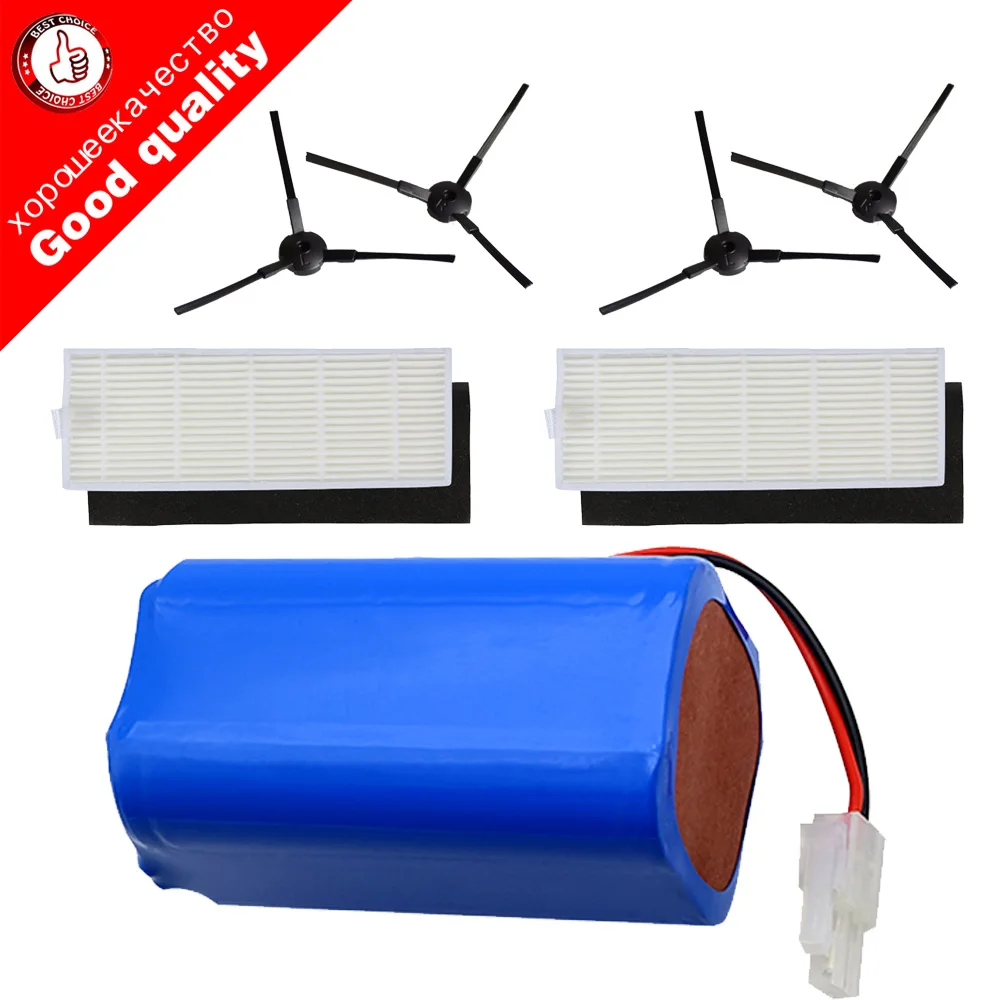2 x filter+4 x sidebrush+2600mAh 14.8V Rechargeable Battery for Chuwi ilife A4 A4s A6 vacuum cleaner Accessories parts
2 x filter+4 x sidebrush+2600mAh 14.8V Rechargeable Battery for Chuwi ilife A4 A4s A6 vacuum cleaner Accessories parts