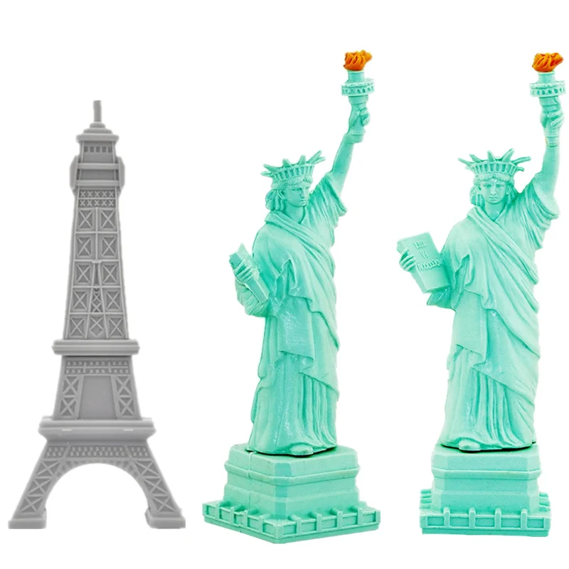 

Usb Flash Drive Cartoon Eiffel Tower/Statue Of Liberty Pen Drive 32GB 64G 128G Memory Stick U Disk 4G 8G 16GB Pendrive USB Stick