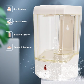 900ML Automatic Sensor Wall Mounted Soap Dispenser Hand Disinfection Machine Touchless Hand Cleaner Battery/USB Bathroom Kitchen
900ML Automatic Sensor Wall Mounted Soap Dispenser Hand Disinfection Machine Touchless Hand Cleaner Battery/USB Bathroom Kitchen