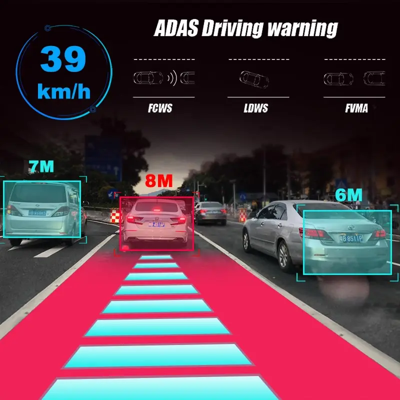 Автомобильный видеорегистратор зеркало заднего вида 12 дюймов 4G ADAS Android 1080P Wi Fi