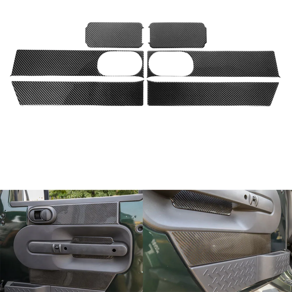 Real Carbon Fiber Car Front Door Interior Panel Handle Decoration Stickers Trim Styling For Jeep Wrangler JK 2007-2010 6PCS/Set
Real Carbon Fiber Car Front Door Interior Panel Handle Decoration Stickers Trim Styling For Jeep Wrangler JK 2007-2010 6PCS/Set