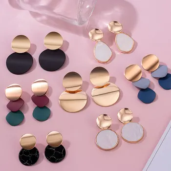 Fashion Korean Earrings Round Drop Earrings for Woman Statement Geometry Round Acrylic Earrings 2020 Fashion Earings Jewelry
Fashion Korean Earrings Round Drop Earrings for Woman Statement Geometry Round Acrylic Earrings 2020 Fashion Earings Jewelry