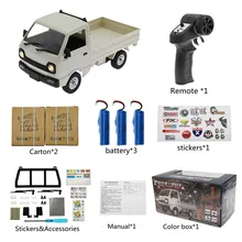 WPL D12mini 1:16 2WD RC Car Simulation Drift Climbing Truck LED Light On-road 260 Brushed Motor D12 Car 1/16 For Kids Gifts Toys
WPL D12mini 1:16 2WD RC Car Simulation Drift Climbing Truck LED Light On-road 260 Brushed Motor D12 Car 1/16 For Kids Gifts Toys