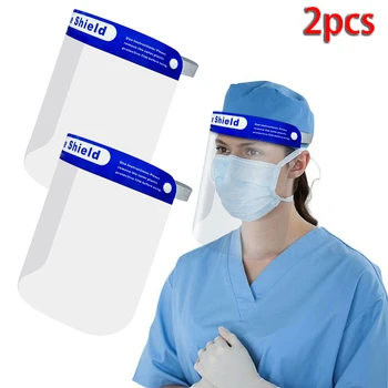 2PCS Face Shields Transparent Safety Faceshield Full Face Cover Screen Protective Film Tool Anti-saliva Anti-fog
2PCS Face Shields Transparent Safety Faceshield Full Face Cover Screen Protective Film Tool Anti-saliva Anti-fog