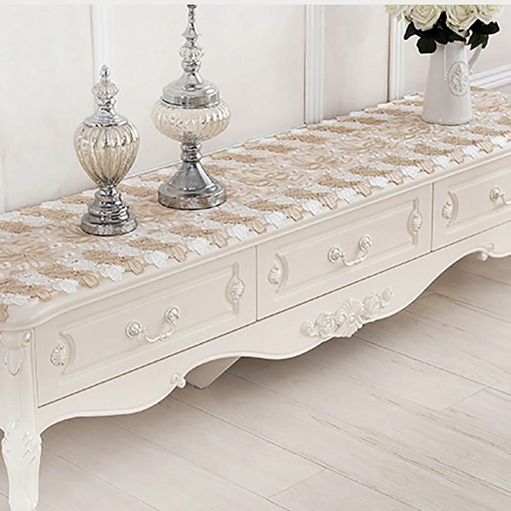 Lychee Golden Embroidery Lace Table Runner Simple Sharp Corner Table Runner for Home Wedding Birthday Party Outdoor
Lychee Golden Embroidery Lace Table Runner Simple Sharp Corner Table Runner for Home Wedding Birthday Party Outdoor