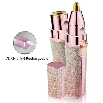 2 In 1 With LED Lights Eyebrow Razors Hair Remove Ear Multifunction Painless USB Rechargeable Lady Epilator Nose Facial Shavers
2 In 1 With LED Lights Eyebrow Razors Hair Remove Ear Multifunction Painless USB Rechargeable Lady Epilator Nose Facial Shavers