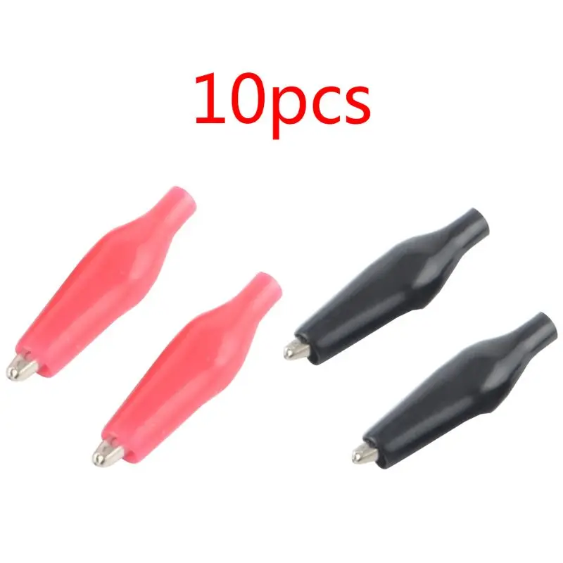 10pcs28MM Metal Alligator Clip G98 Crocodile Electrical Clamp Testing Probe Meter Black Red with Plastic Boot Car Auto B
10pcs28MM Metal Alligator Clip G98 Crocodile Electrical Clamp Testing Probe Meter Black Red with Plastic Boot Car Auto B