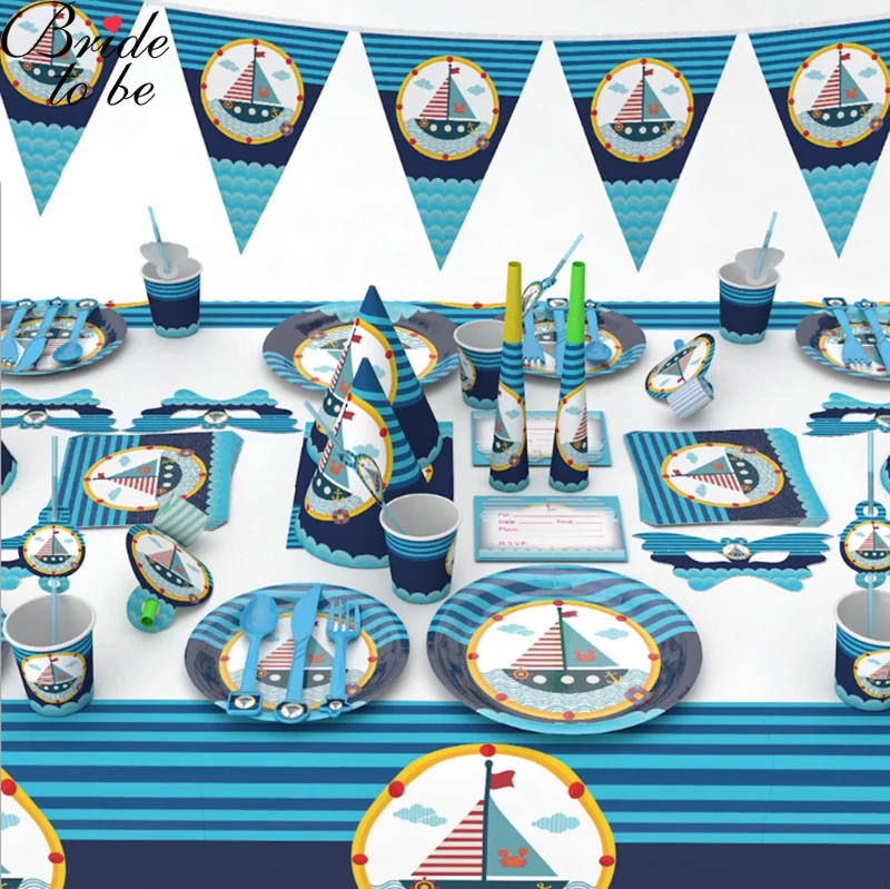 Bride To Be Birthday Disposable Tableware Set Blue Sail Design Wedding Decoration Plate Cup Banner Baby Shower Decoration Kids
Bride To Be Birthday Disposable Tableware Set Blue Sail Design Wedding Decoration Plate Cup Banner Baby Shower Decoration Kids