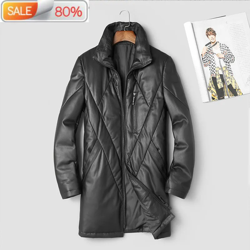 Winter Genuine Men 2020 Long Sheepskin Coat Warm Down Jacket Korean Mens Leather Jackets AA005 B22990
Winter Genuine Men 2020 Long Sheepskin Coat Warm Down Jacket Korean Mens Leather Jackets AA005 B22990