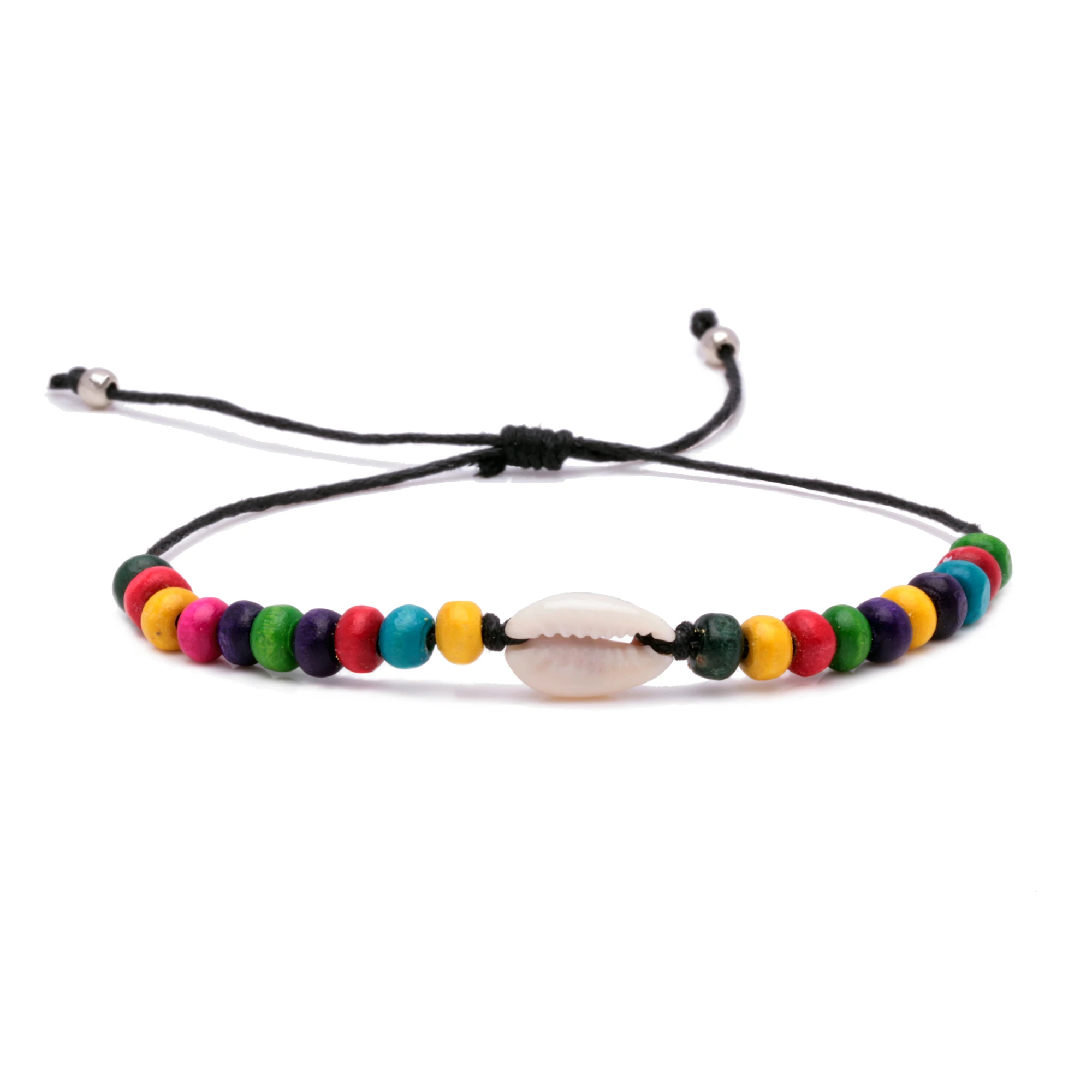 Colorful Rainbow Mala Wood Beads Cowrie Seashells Braided Bracelet Women Men Pull Slide Knot Waxed String Special Beach Jewelry
Colorful Rainbow Mala Wood Beads Cowrie Seashells Braided Bracelet Women Men Pull Slide Knot Waxed String Special Beach Jewelry