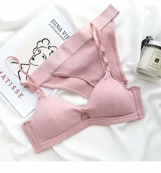 Comfortable sleep bra and panty set thread no steel ring female lingerie ladies breathable underwear set
Comfortable sleep bra and panty set thread no steel ring female lingerie ladies breathable underwear set