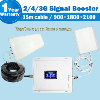 

Lintratek Signal Booster 2g 3g 4g 900 1800 2100 GSM WCDMA DCS Cellular Repeater Cellphone Amplifier Internet Full kit Clearance