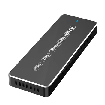 Aluminum M.2 NVME SSD Enclosure ASM2362 Type-C USB3.1 Gen2 10Gbps NVMe Enclosure with Built-in Silent Fan Cooler
Aluminum M.2 NVME SSD Enclosure ASM2362 Type-C USB3.1 Gen2 10Gbps NVMe Enclosure with Built-in Silent Fan Cooler
