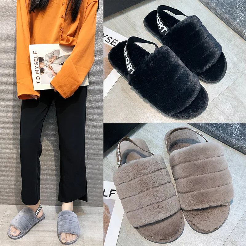 Ankle Ring Elastic Band Anti-slip Plush Slipper Female Spring and Autumn New Style Korean-style Versatile Household Indoors and
Ankle Ring Elastic Band Anti-slip Plush Slipper Female Spring and Autumn New Style Korean-style Versatile Household Indoors and